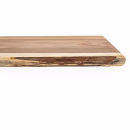 Picnic Time Artisan 30 in. Acacia Wood Serving Board with Live Edge and Hemp Rope Handle thumbnail 4