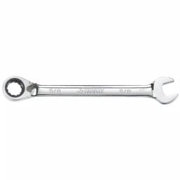 Husky 5/8 in. Reversible Ratcheting Combination Wrench, 72-Tooth, Chrome Alloy Steel thumbnail 1