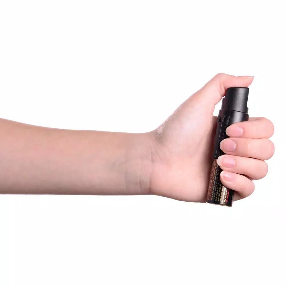 SABRE 3-in-1 Compact Pepper Spray with Clip - 10 ft Range Stream Delivery