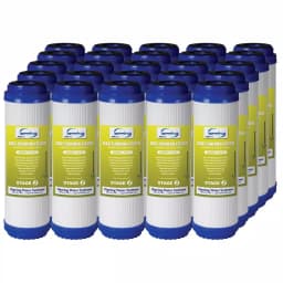 ISPRING LittleWell 5 Micron Granular Activated Carbon Filter Cartridges, 2.5 x 10 in., 25-Pack thumbnail 1