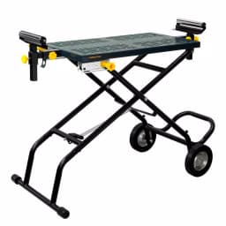 POWERTEC Universal Deluxe Rolling Miter Saw Stand with 440 lb Capacity and 8" Wheels thumbnail 1