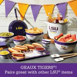 College Kitchen Collection LSU Tigers 4-Piece Party Bowl Set, Purple, 8 oz thumbnail 8