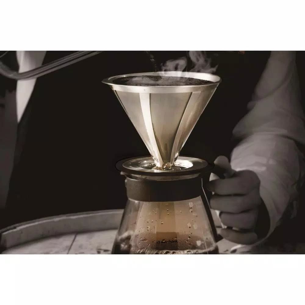 GROSCHE UltraMesh 1-Cup Stainless Steel Reusable Coffee Dripper Filter