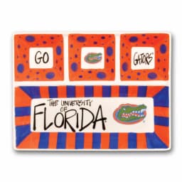Magnolia Lane Florida Ceramic NCAA Collegiate 4-Section Tailgating Serving Platter thumbnail 1