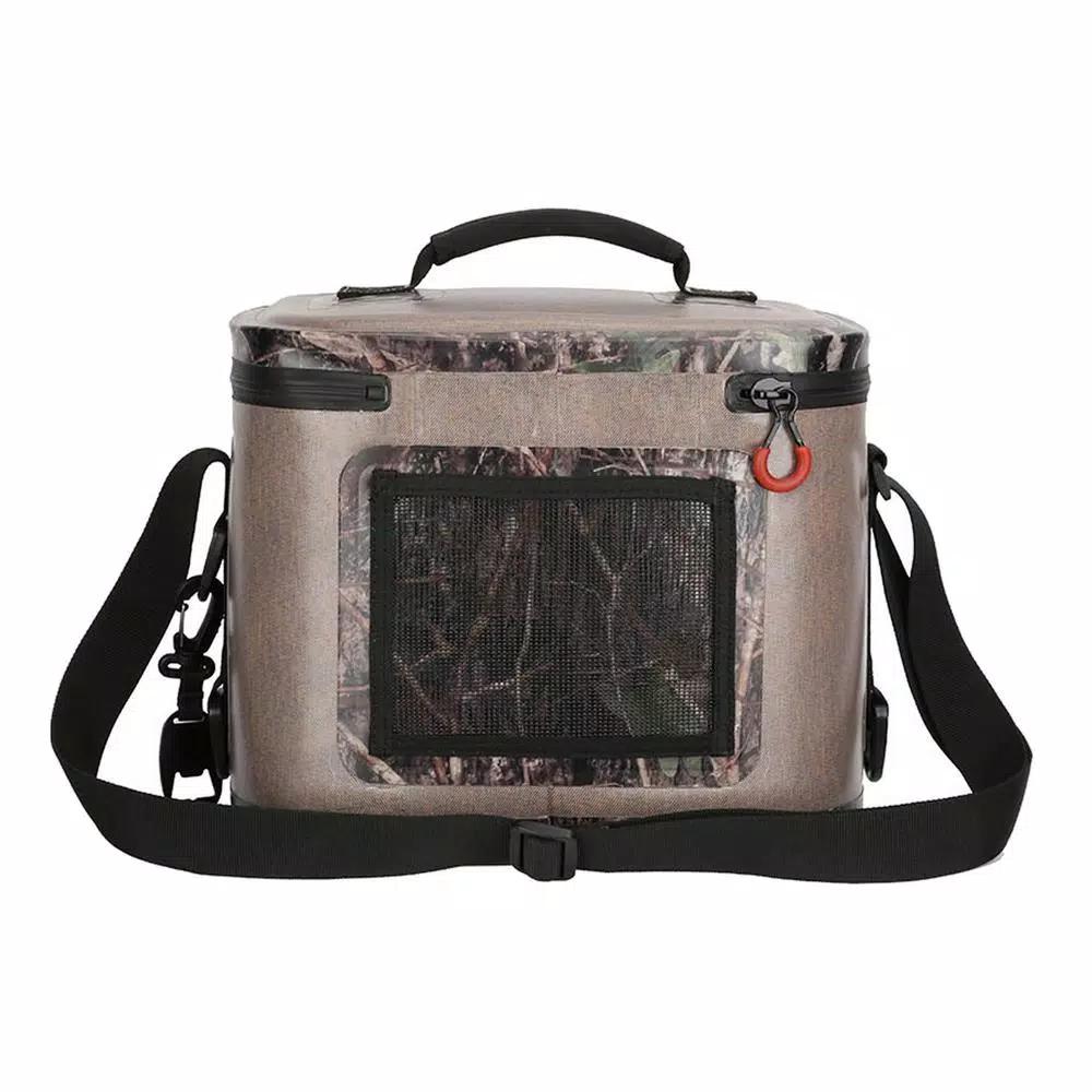 Camp-Zero 7.6 Qt. Soft Cooler, 12-Can Capacity, Beige and Camo