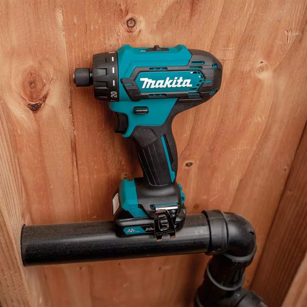 Makita 12V max CXT Cordless 1/4 in. Hex Screwdriver Kit, 2.0Ah