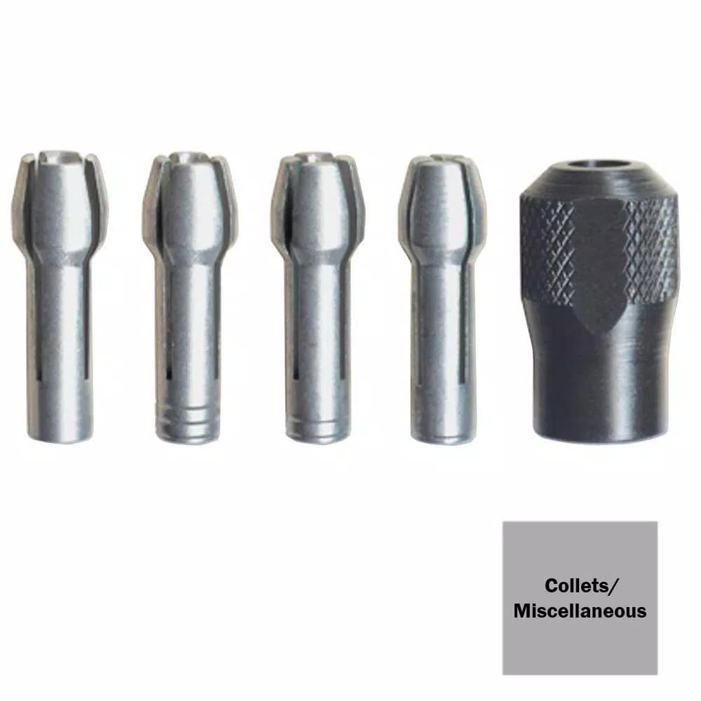 Dremel Quick Change Collet Nuts, 5-Piece Set for Rotary Tools