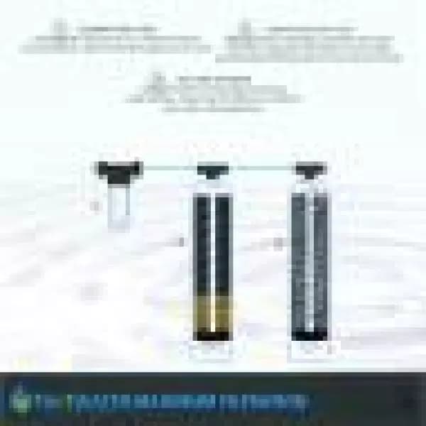 Tier1 Whole House Water Filtration System with Salt-Free Softener, Carbon & KDF, 1-3 Bathrooms