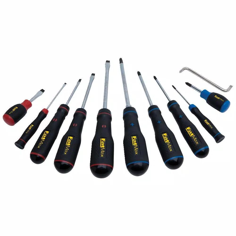 Stanley FATMAX 11-Piece Screwdriver Set with Magnetic Tips and Ergonomic Handles