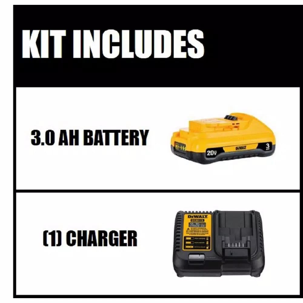 DEWALT 20V MAX 3.0Ah Lithium-Ion Battery and 12V to 20V MAX Charger Combo Kit