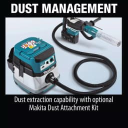 Makita 18V X2 LXT 36V Cordless SDS-MAX Rotary Hammer Kit with 1/2 in. Impact Wrench Bonus thumbnail 6