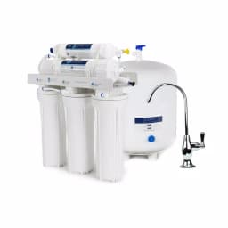 Olympia Water Systems 5-Stage Under-Sink Reverse Osmosis Water Filtration System with Chrome Coke Bottle Faucet, 50 GPD thumbnail 1