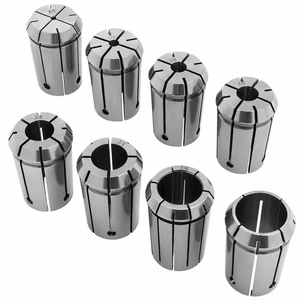 Stark 8-Piece Quick Change Spring Collet Chuck Set with MT3 Shank Holder, 1/8 in. to 1 in.