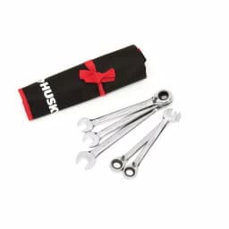 Husky 5-Piece Metric Reversible Ratcheting Wrench Set, Large Sizes thumbnail 1