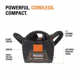 RIDGID 18V Cordless 3 Gal. Wet/Dry Handheld Shop Vacuum (Tool Only) thumbnail 3