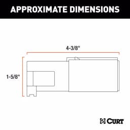 CURT 7-Way Round Trailer Connector Plug - Male End thumbnail 3
