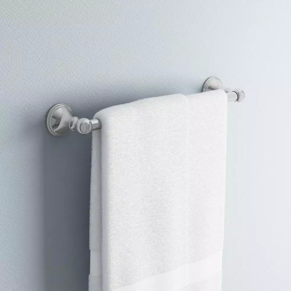 Delta Crestfield 18 in. Chrome Towel Bar, Modern Zinc Die Cast Single Towel Bar