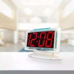 Equity by La Crosse Clear 1.8 in. Red LED Digital Alarm Table Clock with Battery Backup thumbnail 5