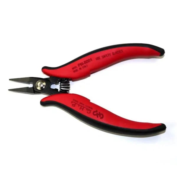 CHP Hakko Heavy Duty Short Nose Pliers with Serrated Jaws and Ergonomic Handles