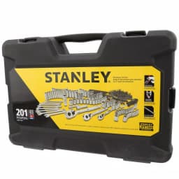 Stanley 201-Piece SAE & Metric Mechanics Tool Set with Carry Case thumbnail 3