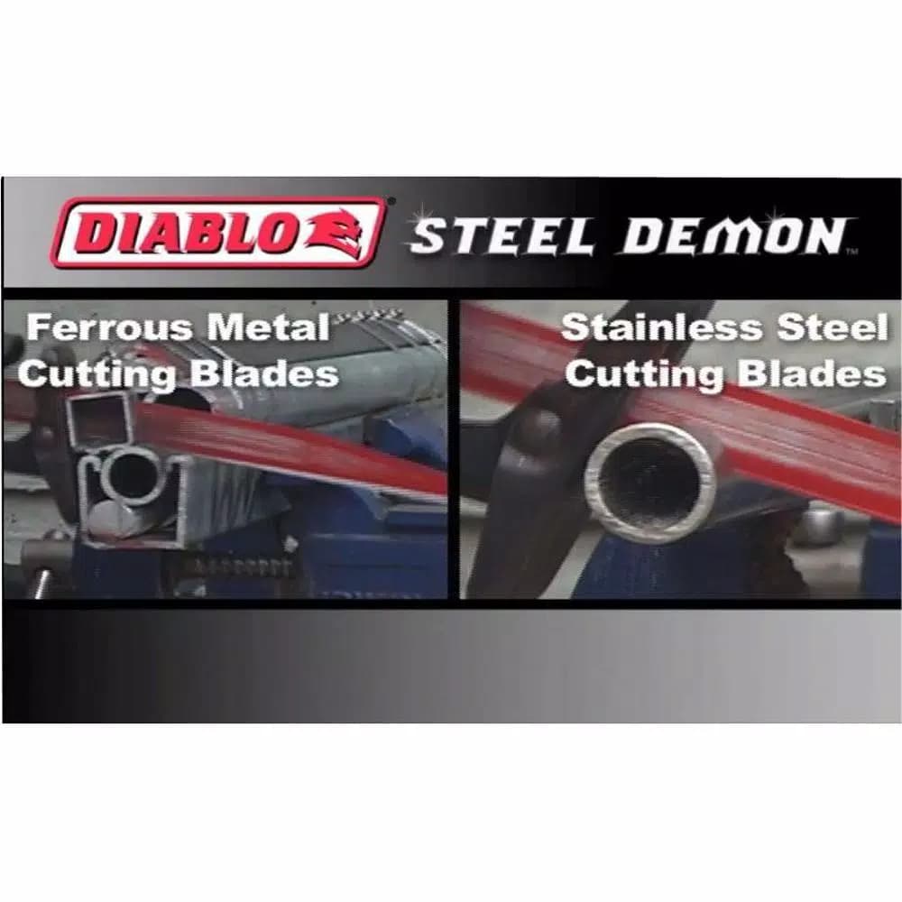 Diablo Steel Demon 9 in. 14/18 TPI Bi-Metal Medium Metal Cutting Reciprocating Saw Blades, 6-Pack