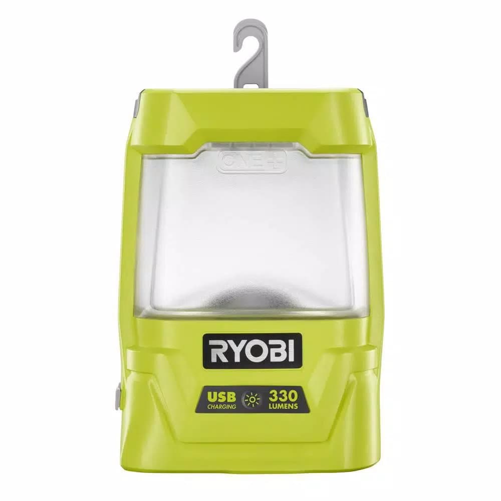 RYOBI 18V ONE+ Cordless Area Light with USB Charger, 330 Lumens, Tool-Only