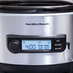 Hamilton Beach 6 Qt. Stainless Steel Slow Cooker with Advanced Temp Tracker thumbnail 5