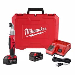Milwaukee M18 18V Cordless 3/8 in. 2-Speed Right Angle Impact Wrench Kit with (2) 3.0 Ah Batteries, Charger, and Hard Case thumbnail 1