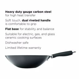 Ecolution Hong Kong Chopstick House 12-inch Aluminum Nonstick Wok with Helper Handle thumbnail 3