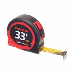TEKTON 33 ft. x 1 in. Tape Measure with Impact-Resistant ABS Housing and Non-Slip Rubber Grips thumbnail 1