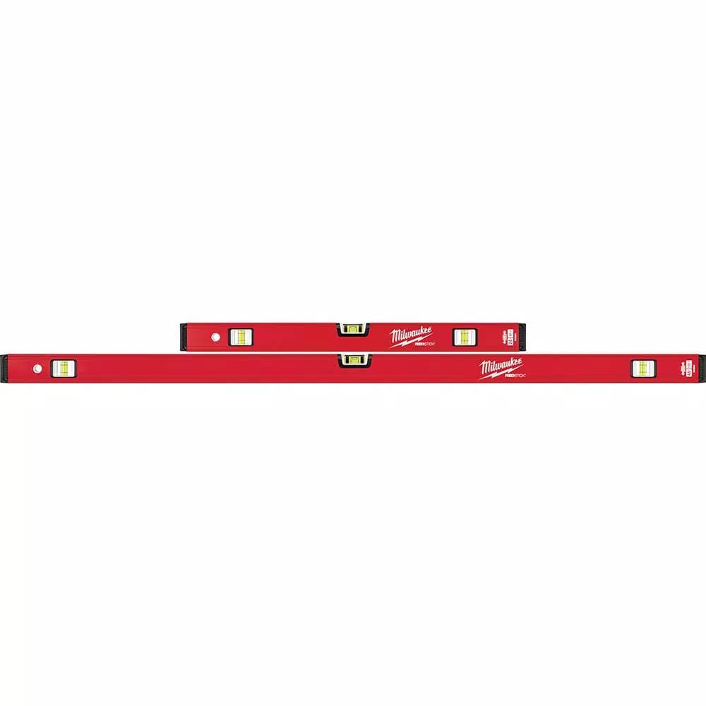 Milwaukee REDSTICK Compact Box Level Set, 24 in. and 48 in.