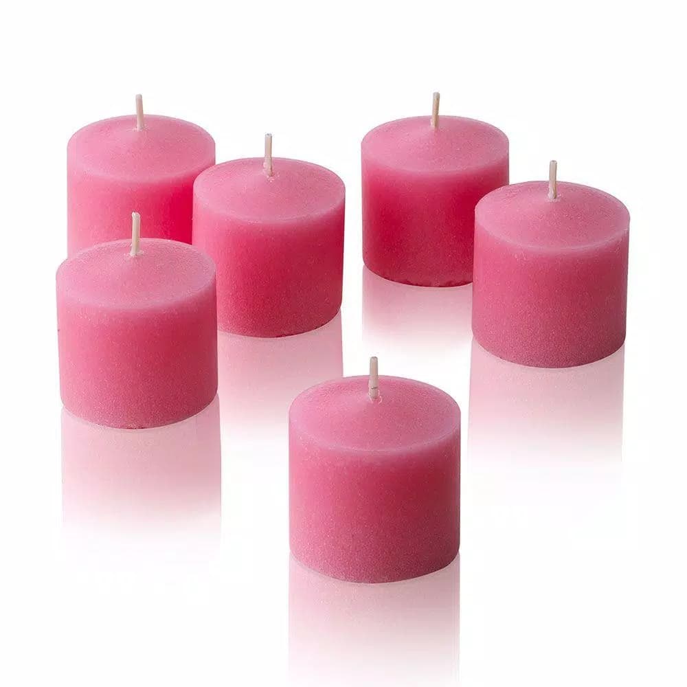 Light In The Dark Soft Pink Unscented Votive Candles, 10-Hour Burn Time (Set of 72)