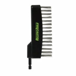 ReciproTool Stainless Steel Wire Straight Brush for Reciprocating Saws, Compatible with Universal Adapter thumbnail 2