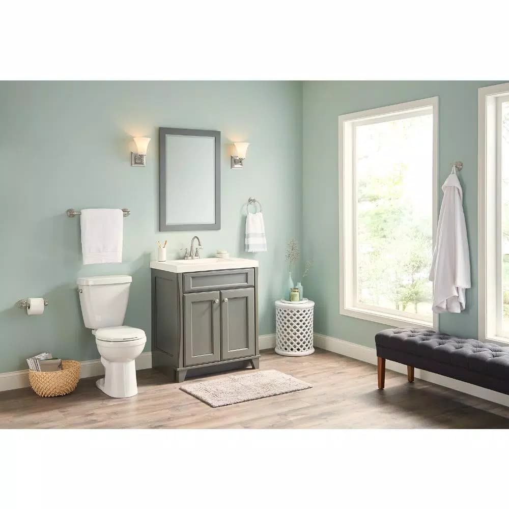 Delta Greenwich 18 in. Single Towel Bar in SpotShield Brushed Nickel