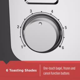 BLACK+DECKER 4-Slice Stainless Steel Wide Slot Toaster with Crumb Tray thumbnail 3