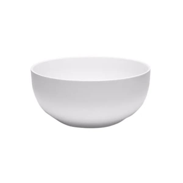 Q Squared Diamond Round 10 in. White Melamine Serving Bowl