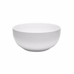Q Squared Diamond Round 10 in. White Melamine Serving Bowl thumbnail 1
