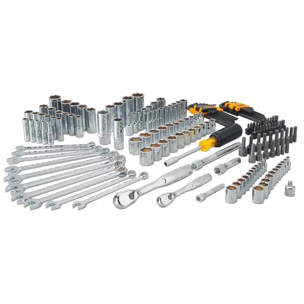 DEWALT 172-Piece Mechanics Tool Set with 72-Tooth Ratchets and Blow Mold Case