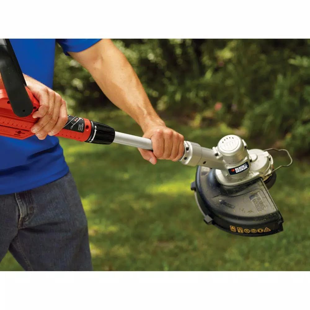 BLACK+DECKER 20V MAX Cordless 2-in-1 String Trimmer and Edger, 12 in. Cutting Swath, Includes 2.0 Ah Battery and Charger