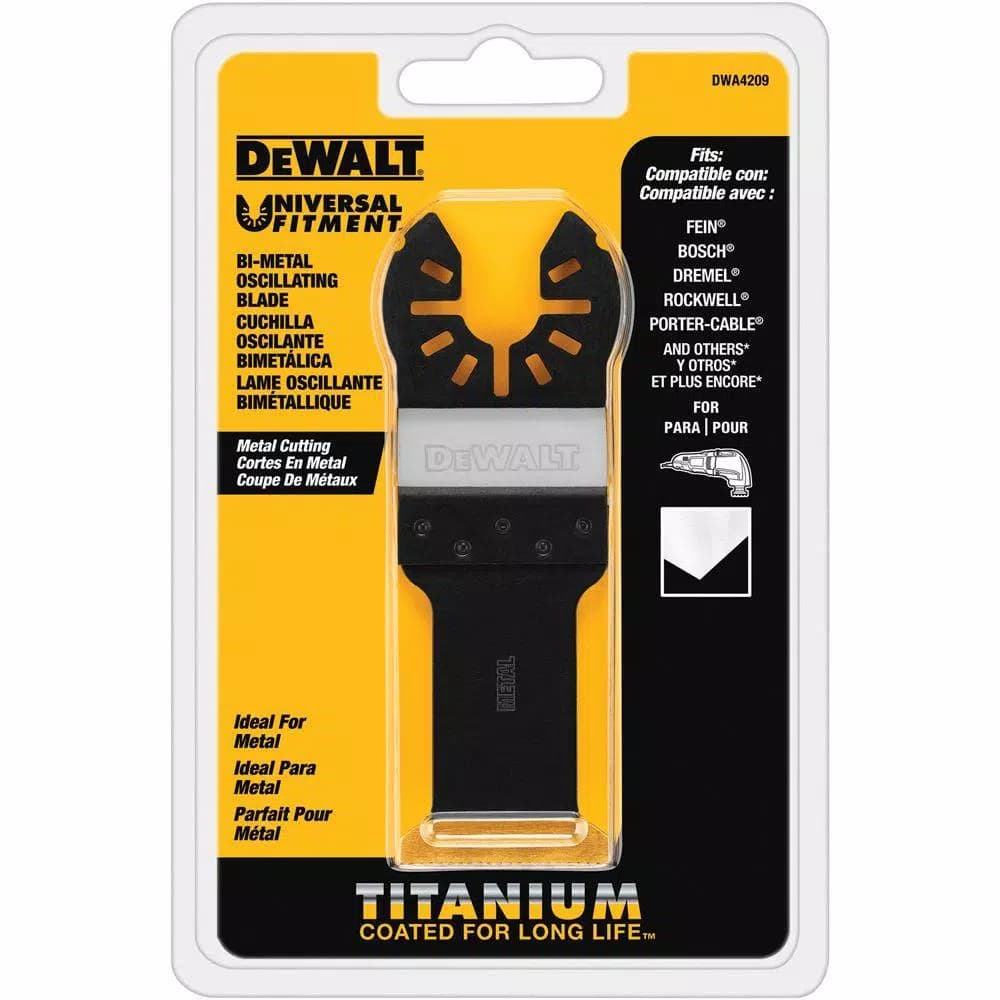 DEWALT DWA4209 Titanium Coated Oscillating Tool Blade for Metal Cutting