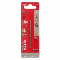 Milwaukee 9/64 in. Red Helix Cobalt Twist Drill Bit thumbnail 1