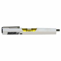 Johnson 5 in. Magnetic Pocket Level with V-Grooved Edges and Metal Clip thumbnail 1