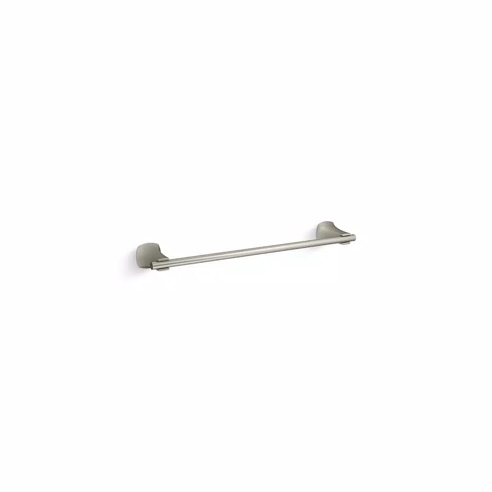 KOHLER Rubicon 18 in. Single Towel Bar in Vibrant Brushed Nickel