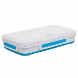 Classic Cuisine Rectangular Expandable Lunch Box with Dividers, Collapsible Food Storage thumbnail 3