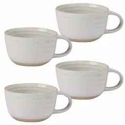 Certified International Artisan by Karidesign 4-Piece Cream Ceramic Dinnerware Set, Service for 4 thumbnail 1