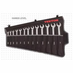 TEKTON 13-Piece Ratcheting Combination Wrench Set, 1/4 in. to 1 in., with Roll-Up Storage Pouch thumbnail 11