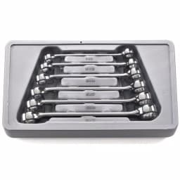 GearWrench 6-Piece Metric Flare Nut Wrench Set with Blow Molded Tray thumbnail 1