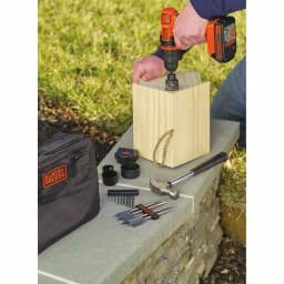 BLACK+DECKER 20V MAX Lithium-Ion Cordless Drill and 66-Piece Hand Tool Project Kit thumbnail 12