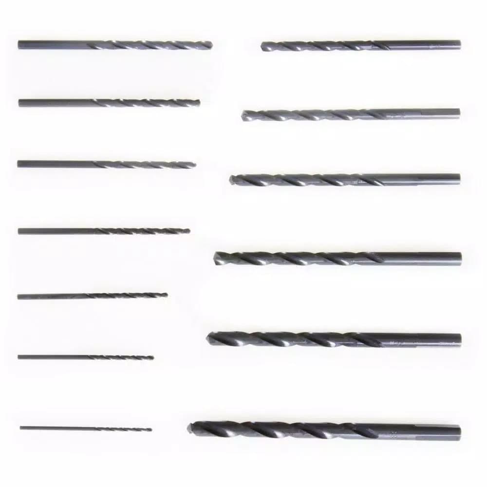 WEN 13-Piece Black Oxide Twist Drill Bit Set with Hex Shank