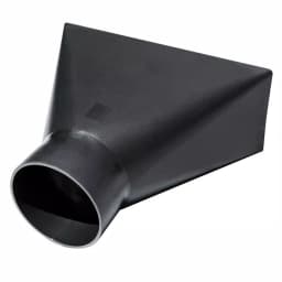 POWERTEC 4 in. x 10 in. Rectangular Dust Hood Wide Mouth Dust Collection Attachment thumbnail 1